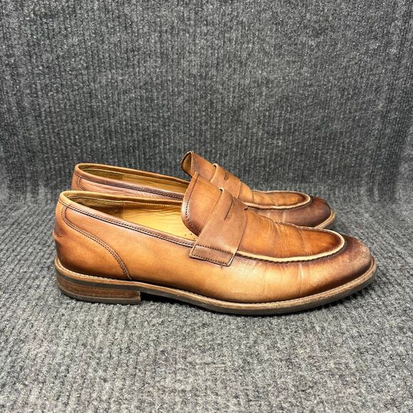 Warfield & Grand Camino Penny Loafers Brown Leather Dress Shoes Mens Size 10 US main image 8